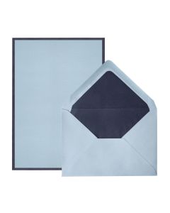 Crown Mill | enveloppen en vellen A5 | blauw - donkerblauw