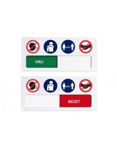 Schuifbord 120 x 55 mm | Wit | RIVM-richtlijnen