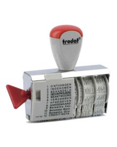 Trodat 1117 | 4mm | 12 woorden + datumstempel