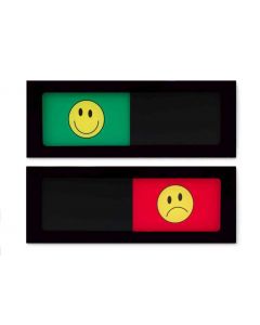 Schuifbord | 150 x 55 mm | Zwart, smiley