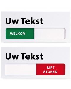 Schuifbord 120 x 55 mm, Wit