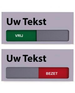 Schuifbord 120 x 55 mm, Zilver