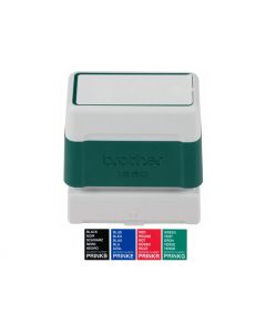 Brother PR-1850 stempel | 18x50mm | Zwart, Blauw, Rood, Groen