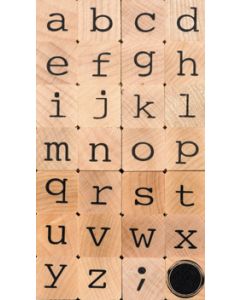 Set stempels met alfabet
