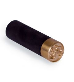 Leerstempel, rond 35mm, messing