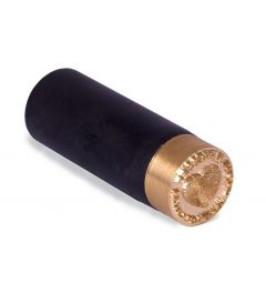 Leerstempel, rond 40mm, messing