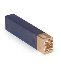 Leerstempel, 30x20mm, messing