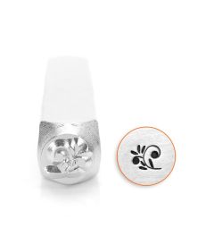Slagstempel bloem krul | Hoogte 6mm