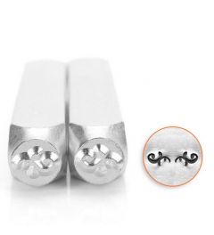 Slagstempelset ornament K, hoogte 6 mm