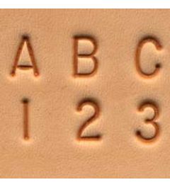 Tandy Leather | Leerstempelset | Alfabet en nummers | 6 mm