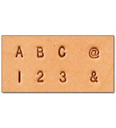 Tandy Leather | Leerstempeset | Alfabet en cijfers | 3 mm