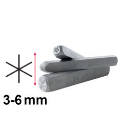 Slagstempel 58-61 HRC | Asterisk | 3↔6 mm