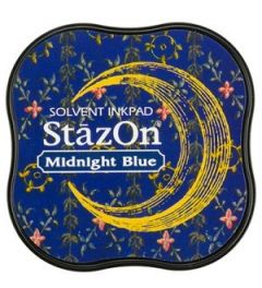 Stempelkussen | Stazon Midi | Avondblauw (4 x 4 cm)