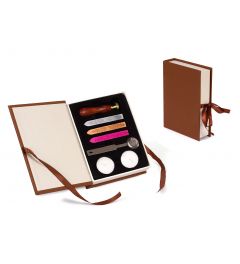 Geschenkdoos bruin | Lakstempel | logo | Ø25mm 