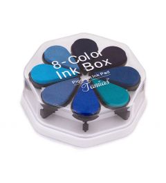 Tamias | Stempelkussenset | Natuurlijke blauwtinten