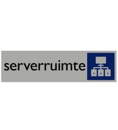 Informatiebord | Serverruimte | 165 x 44 mm
