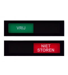 Schuifbord | 120 x 30 mm | Zwart, vrij - niet storen