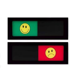 Schuifbord | 150 x 55 mm | Zwart, smiley