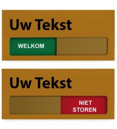 Schuifbord 120 x 55 mm, Brons