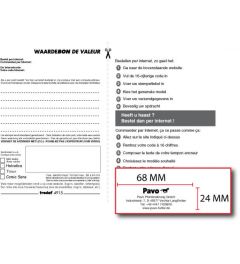 Waardebon voor een tekstplaatje van een Trodat Printy 4915 Bedrijfsstempel