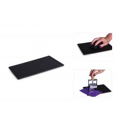 Stempelmat zwart 225 x 165 x 4 mm