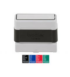 Brother PR-1060 stempel | 10x60 mm | Zwart, Blauw, Rood, Groen