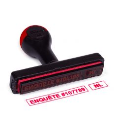 Shiny Duo 1075 | 73x8mm kunststof stempel