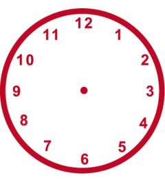 Schoolstempel - klokstempel