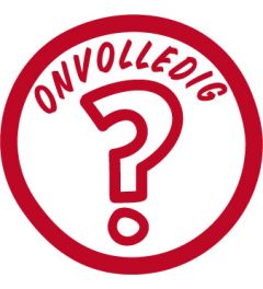 Schoolstempel Onvolledig 