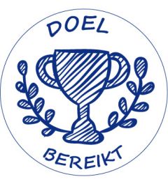Doel bereikt schoolstempel