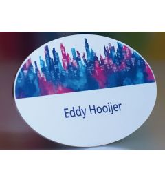 Posta Badge 3, ovale plaatbadge