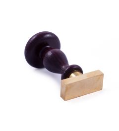  Lakstempel, initialen, rechthoek