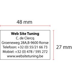 Stempelplaatje voor een Trodat Professional 4203