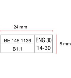 Stempelplaatje voor een Trodat Printy 4910