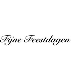 Fijne Feestdagen stempel