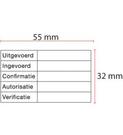 Stempelplaatje voor een Trodat Professional 4206