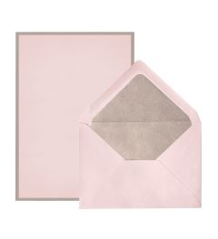 Crown Mill | enveloppen en vellen A5 | roze - grijs