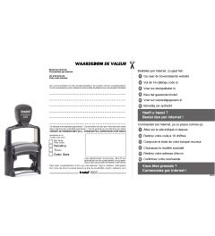 Waardebon voor een tekstplaatje van een Trodat Professional 5203 Bedrijfsstempel