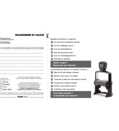 Waardebon voor een tekstplaatje van een Trodat Professional 5206 Bedrijfsstempel