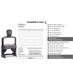 Waardebon voor een tekstplaatje van een Trodat Professional 5208 Bedrijfsstempel