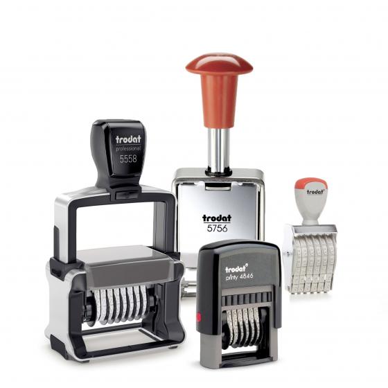 Cijferstempels en numeroteurs